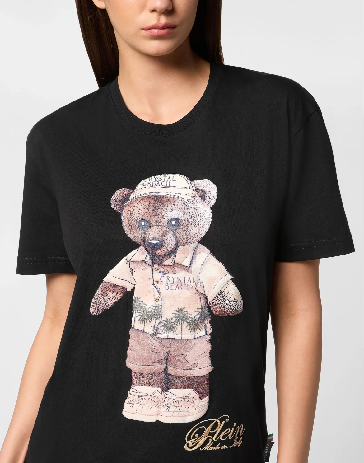 Man Fit T-Shirt Teddy Beach, цвет: Черный