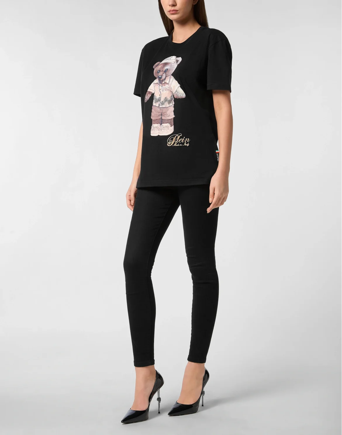 Man Fit T-Shirt Teddy Beach, цвет: Черный