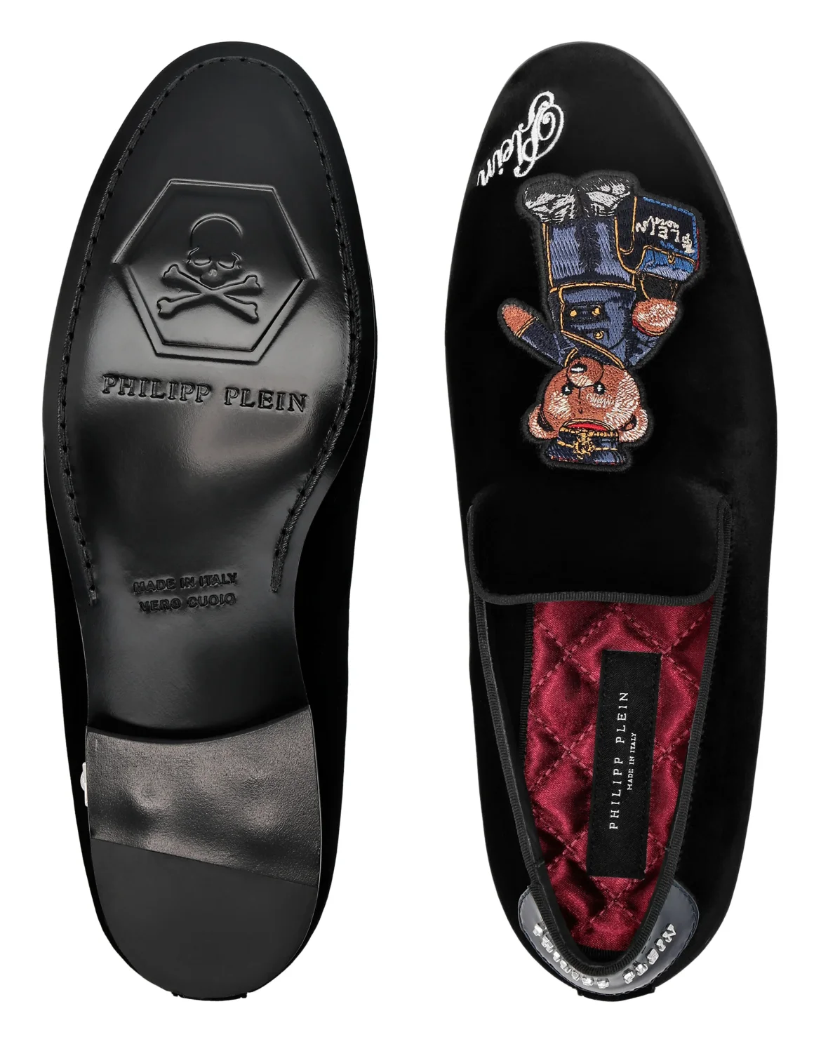 Velvet Loafers Teddy Doorman, цвет: Черный