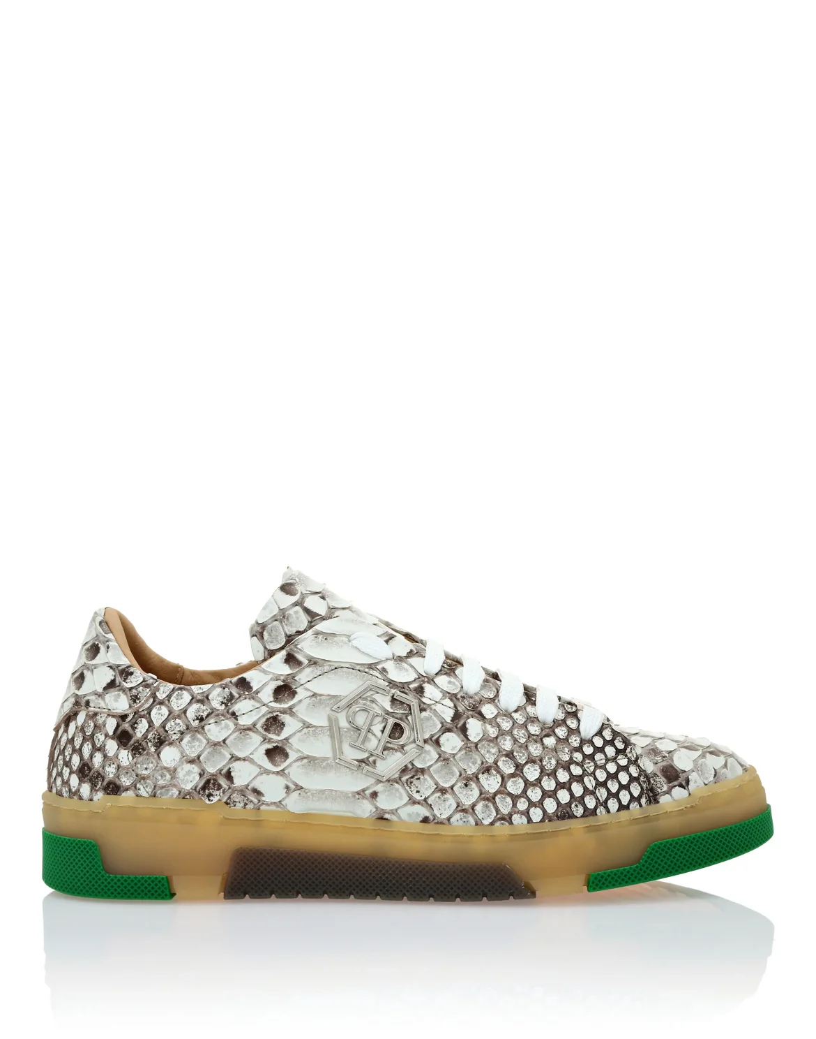 Real Python Low Top Sneakers, цвет: Бежевый