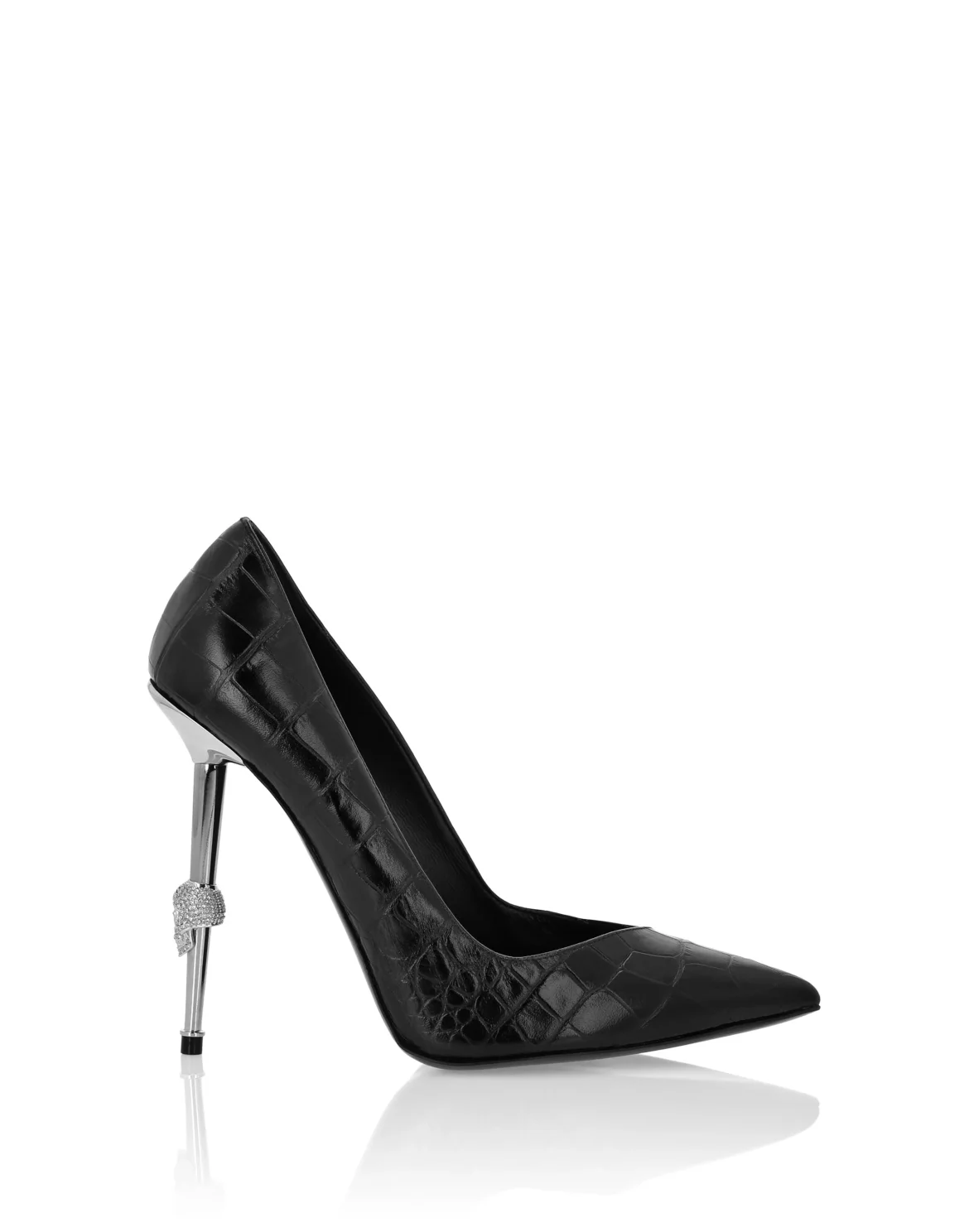 Asymmetric Decolette High Heels 12 Cocco, цвет: Черный