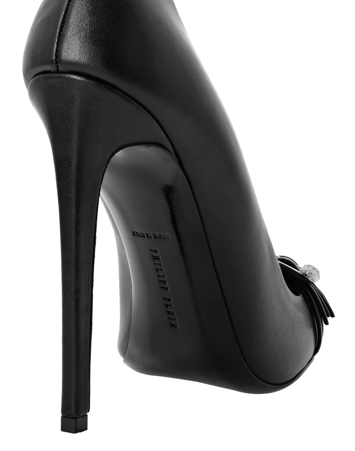 Multi-Strap Nappa Leather Pumps 12, цвет: Черный