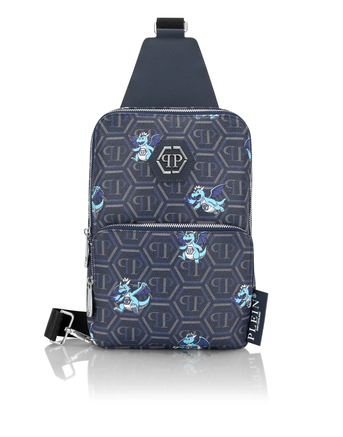 Crossbody Bag Dragons Monogram, цвет: Синий