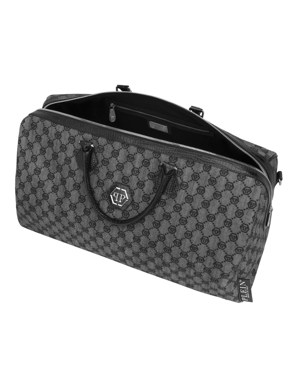Denim Weekend Bag Jacquard Monogram, цвет: Черный