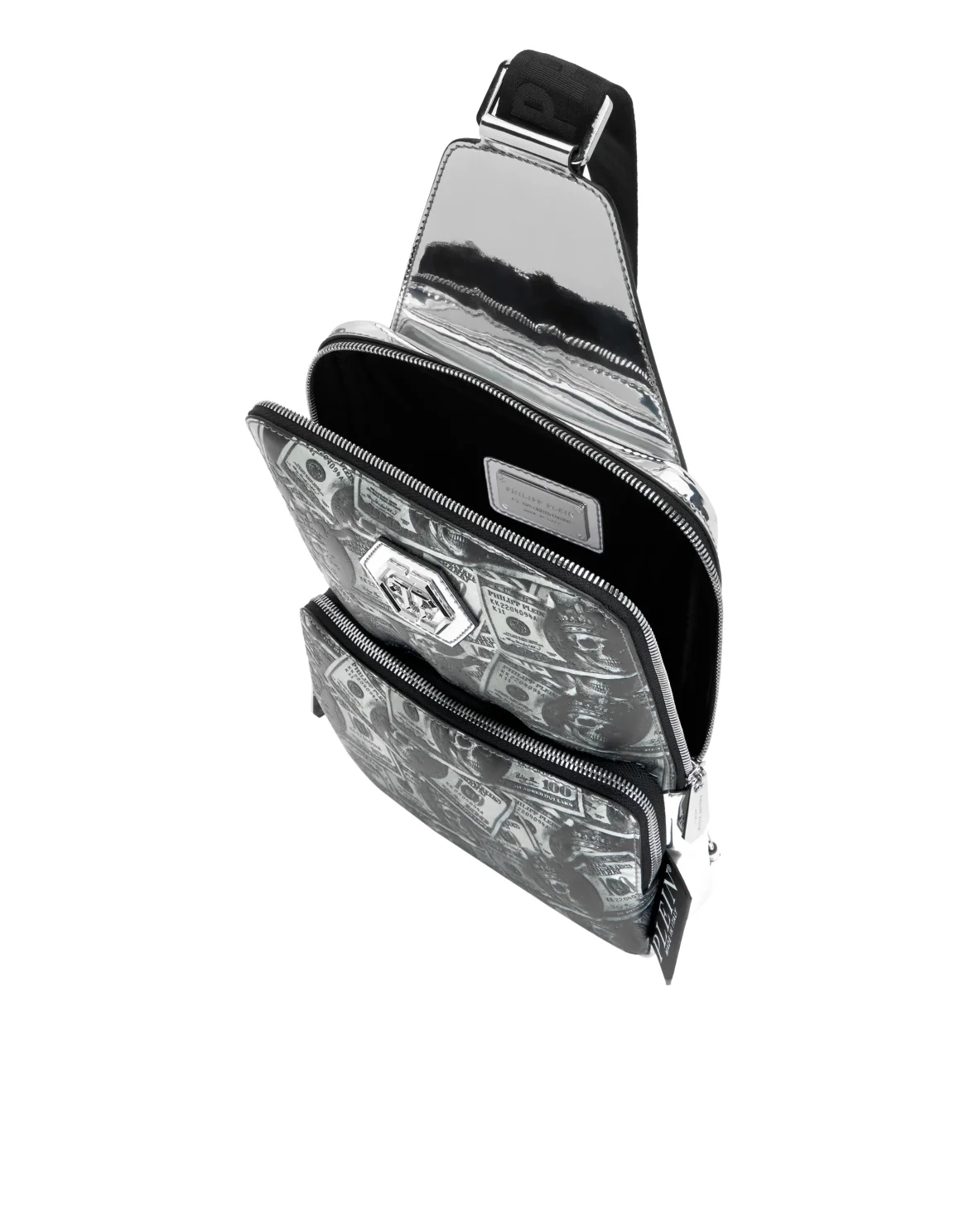 Mirror Cross Body 3D Dollar, цвет: Серебристый