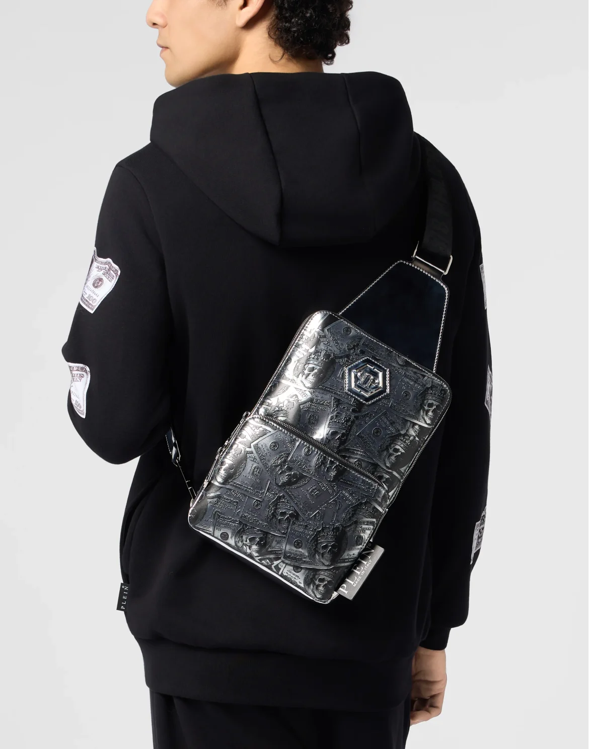 Mirror Cross Body 3D Dollar, цвет: Серебристый