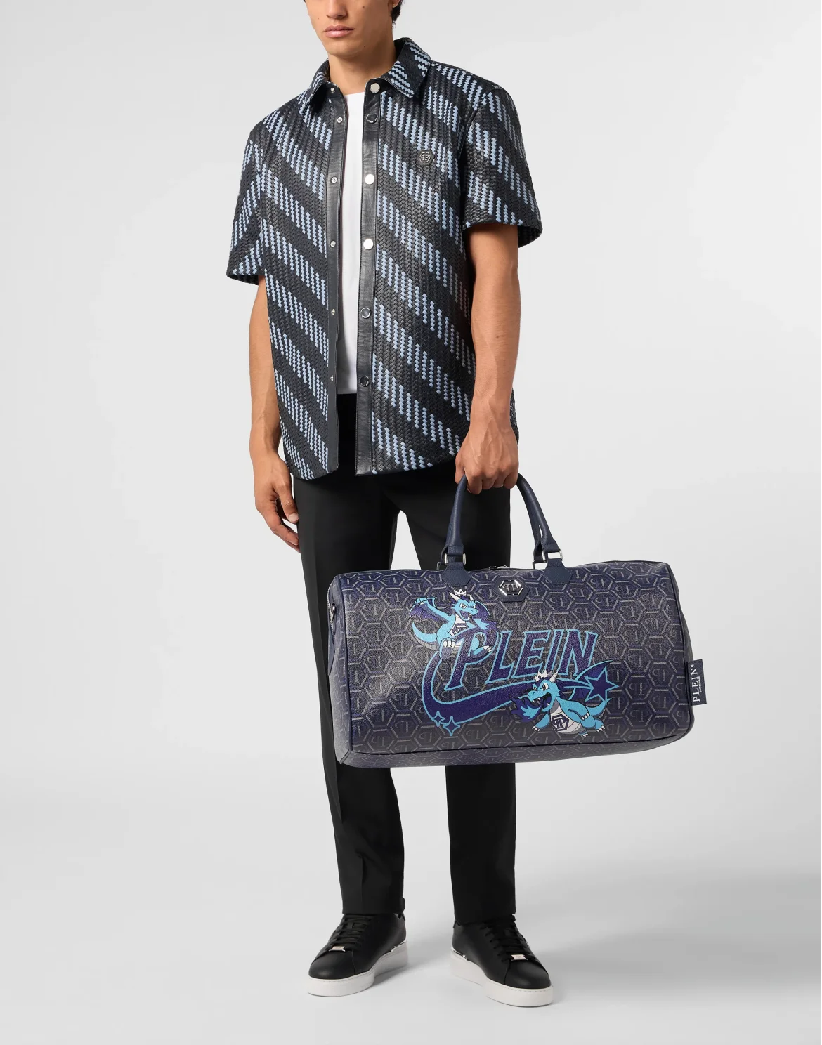 Travel Bag Space Dragons Monogram, цвет: Синий