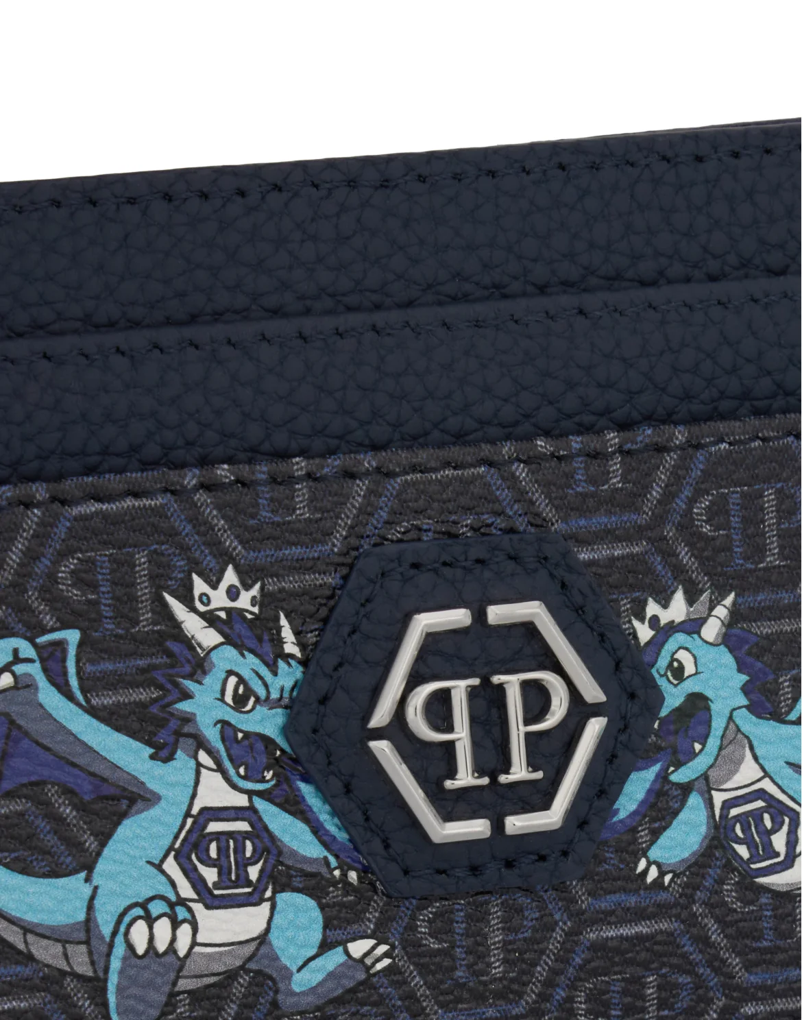Card Holder Dragons Monogram, цвет: Синий