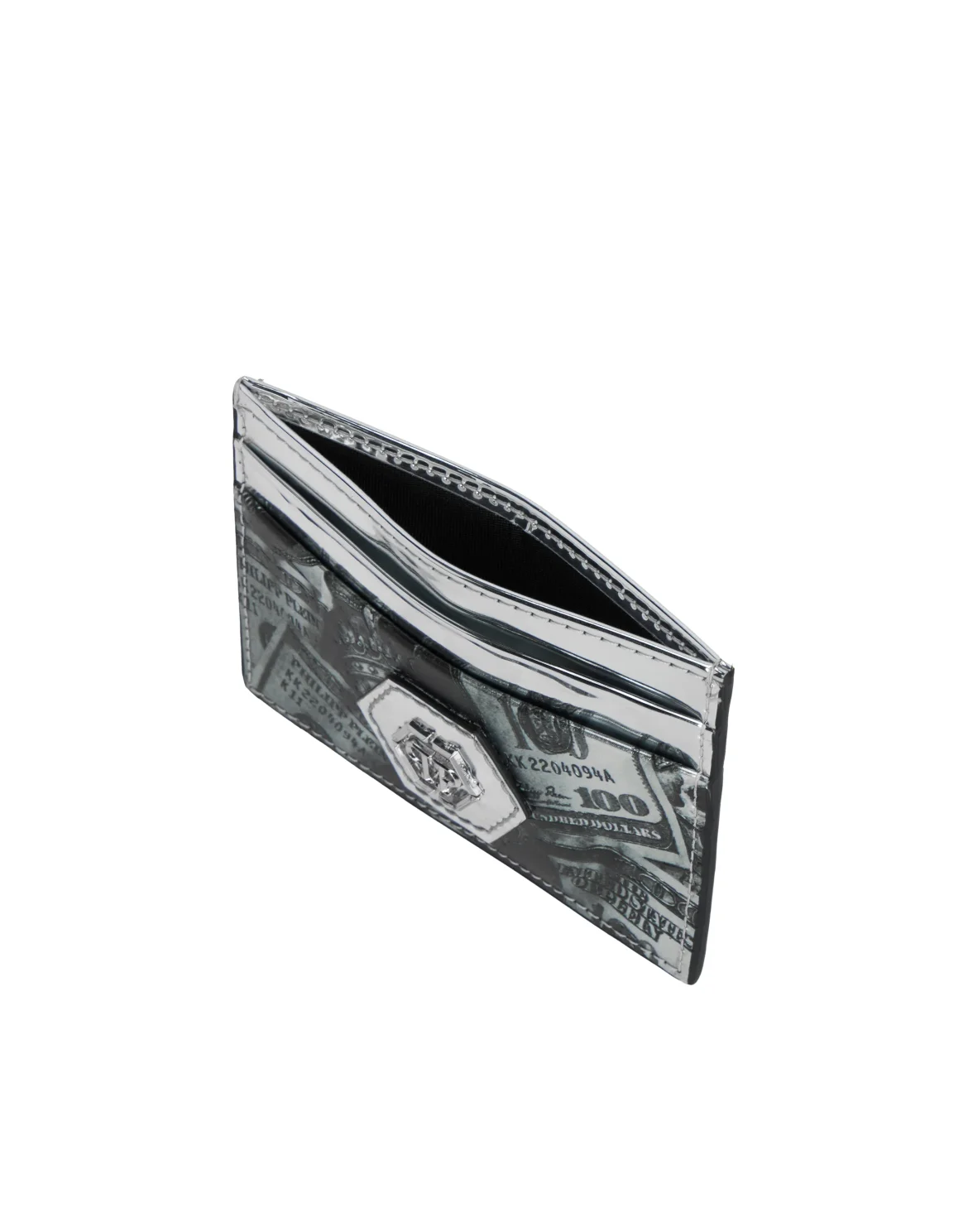 Mirror Card Holder 3D Dollar, цвет: Серебристый