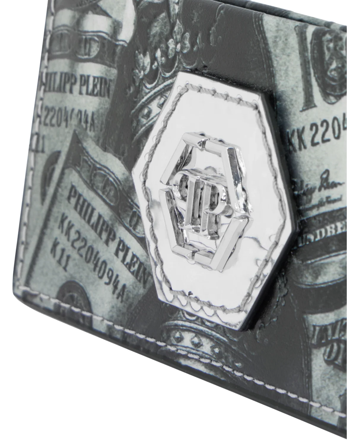 Mirror Card Holder 3D Dollar, цвет: Серебристый