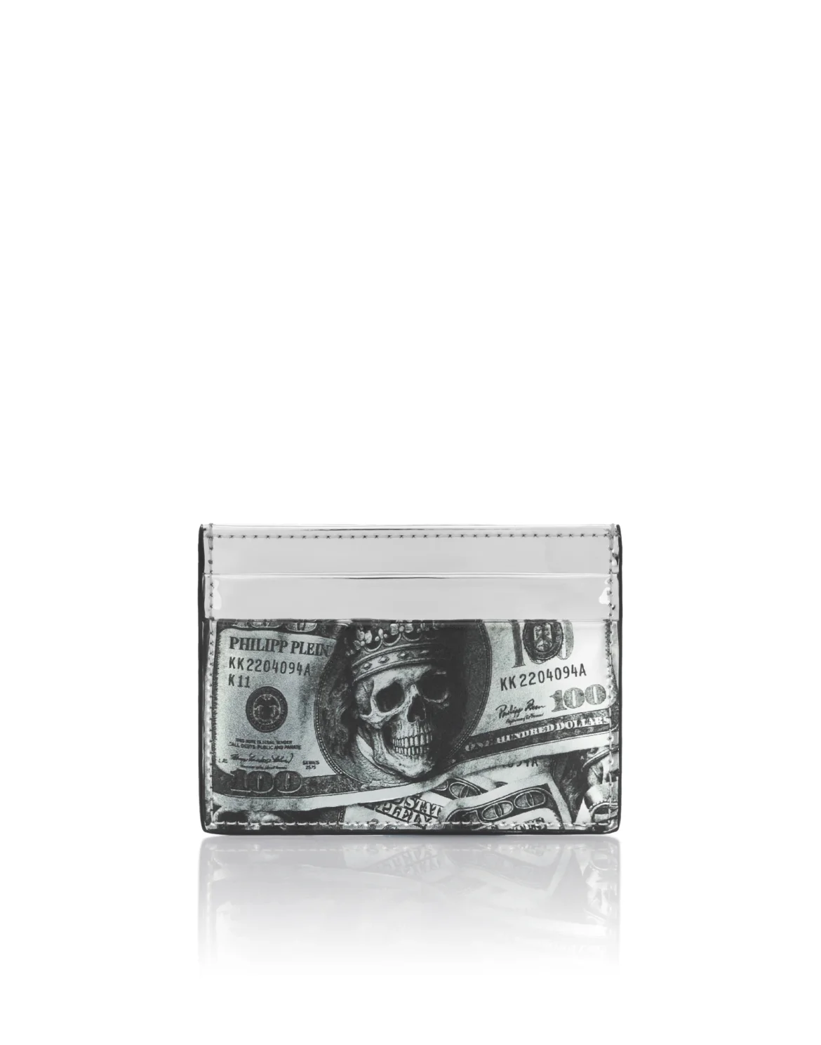 Mirror Card Holder 3D Dollar, цвет: Серебристый