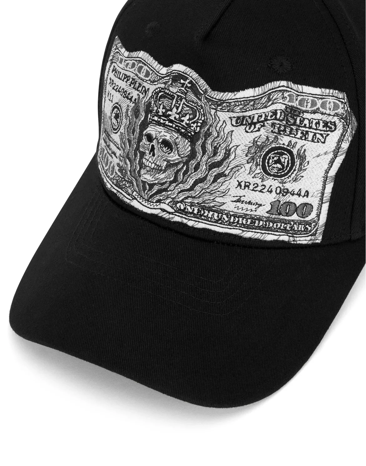 Baseball Cap Plein Dollar, цвет: Черный