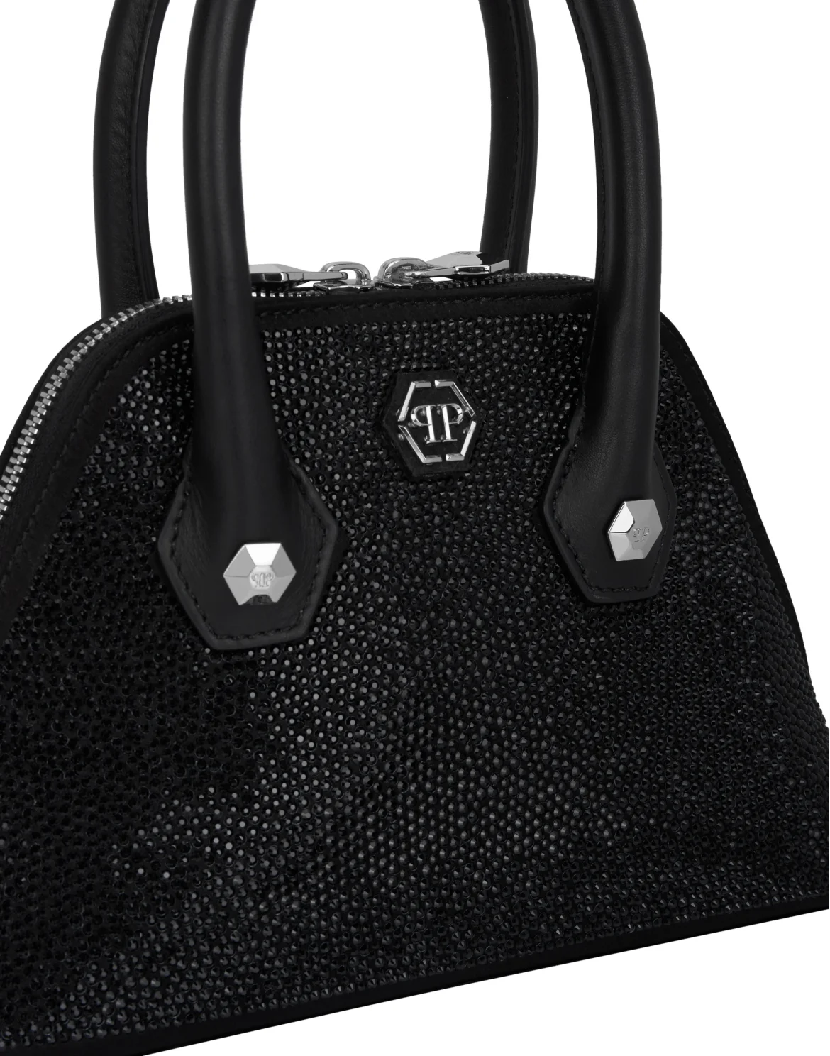 Satin Small Majestic Bag All-Over Strass, цвет: Черный