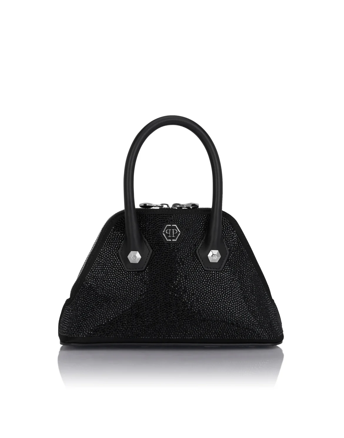 Satin Small Majestic Bag All-Over Strass, цвет: Черный