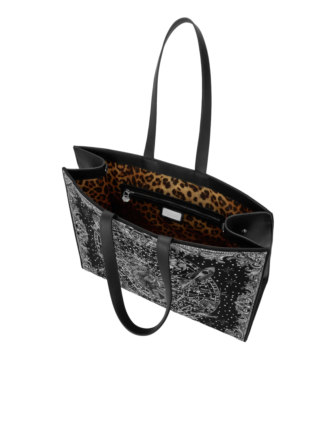 Shopper Bag Embroidery Zodiac, цвет: Черный