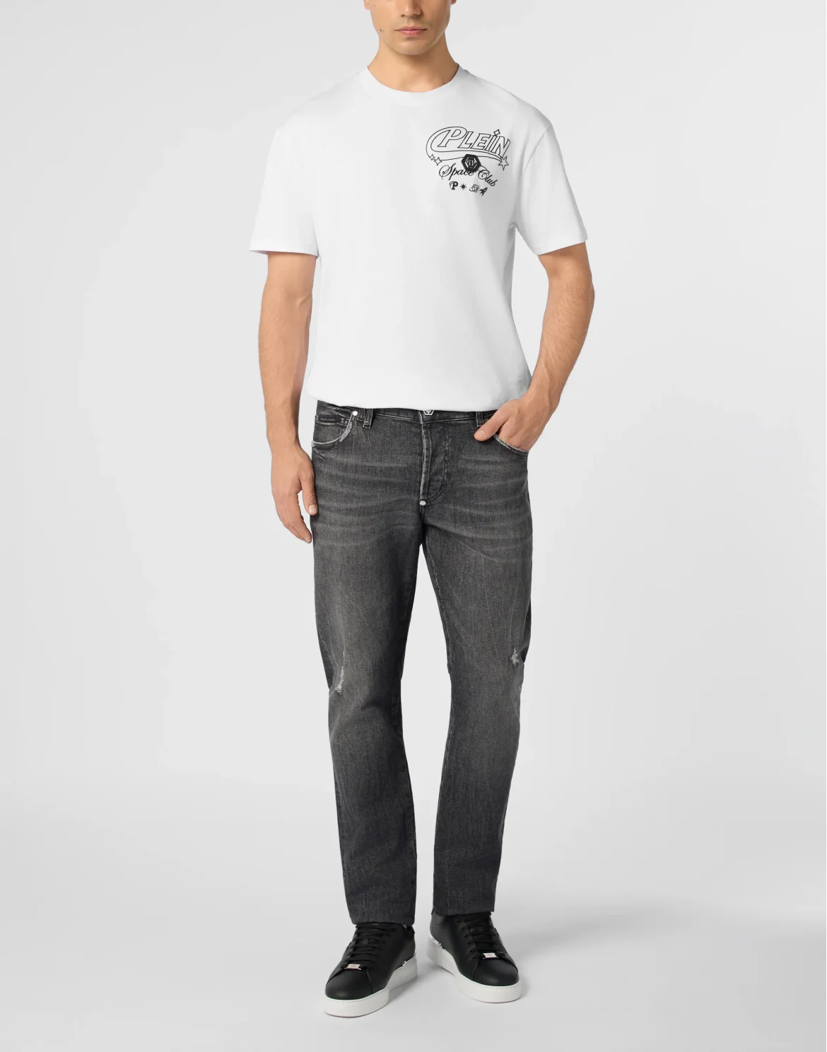 Super Straight Cut Jeans Plein Star, цвет: Черный