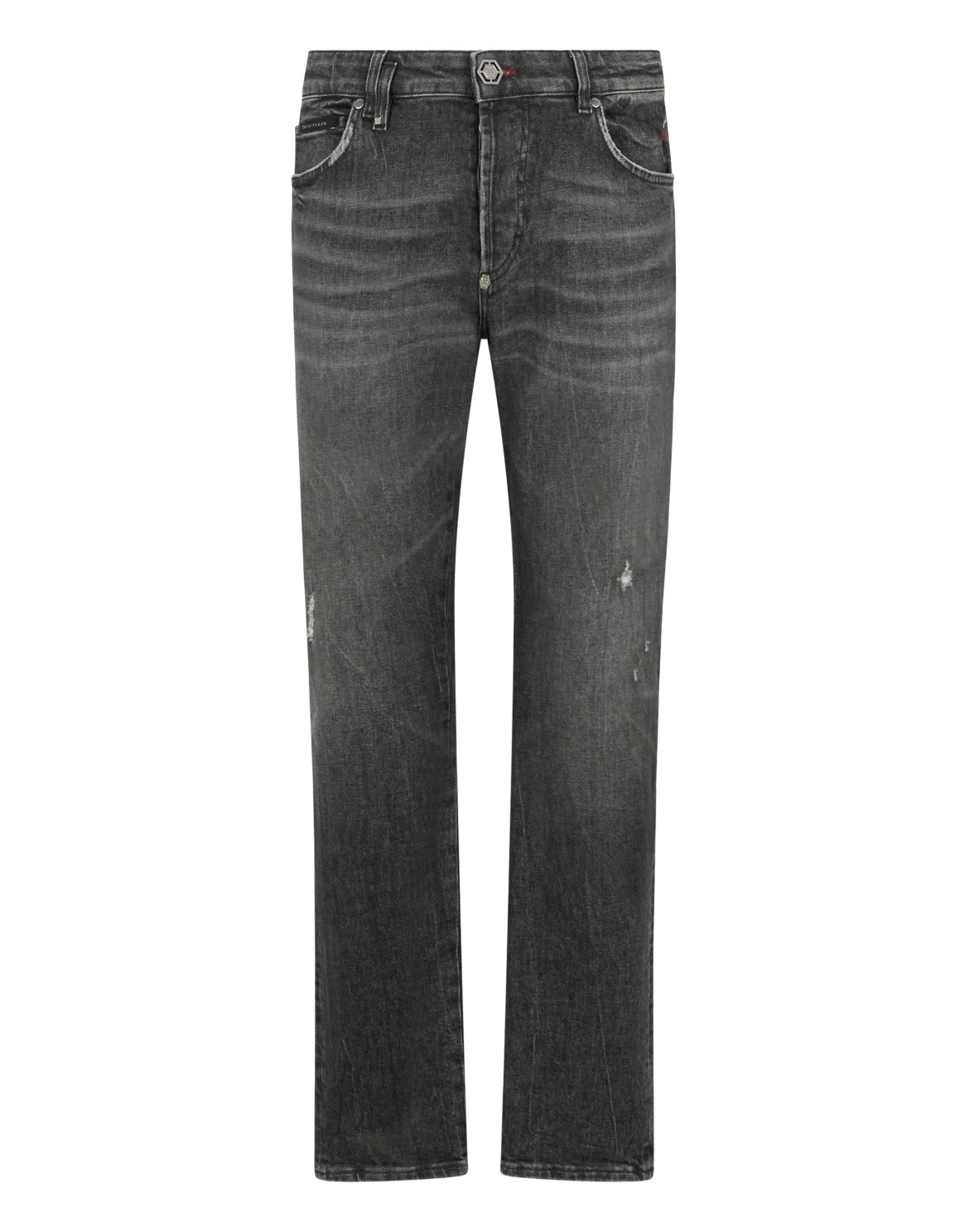 Super Straight Cut Jeans Plein Star, цвет: Черный