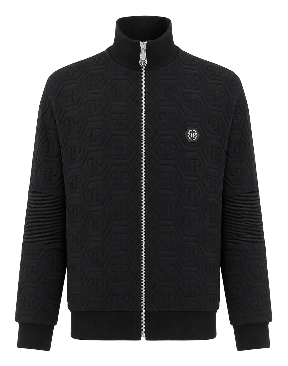 Padded Tracksuit Jacket Biker Monogram, цвет: Черный