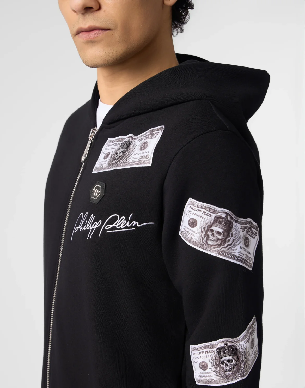 Zip Hoodie Dollar Stones, цвет: Черный