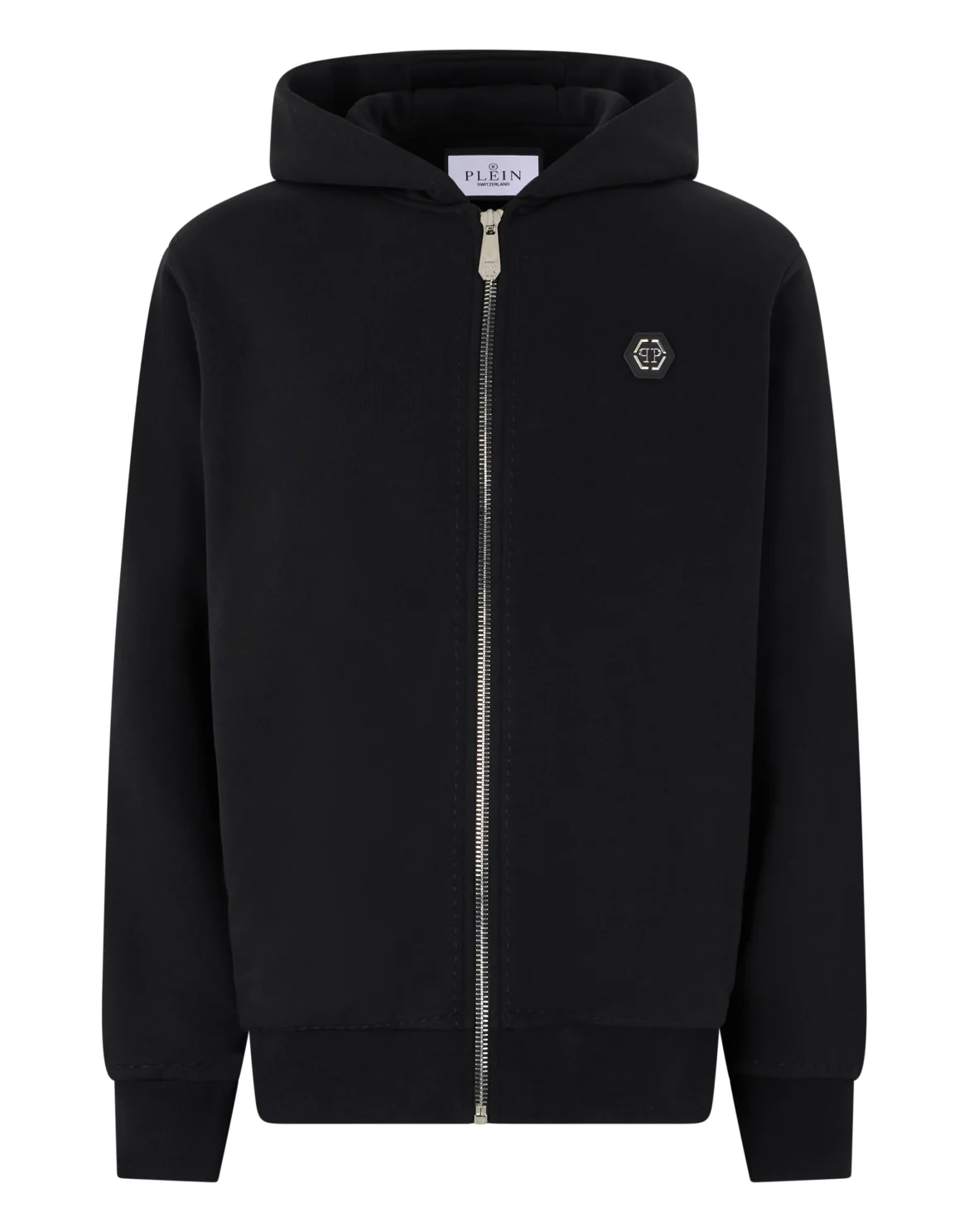 Zip Hoodie Stitching Logo, цвет: Черный