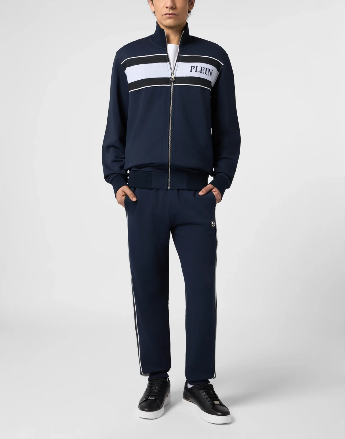Tracksuit Jacket Logo Stripe, цвет: Синий
