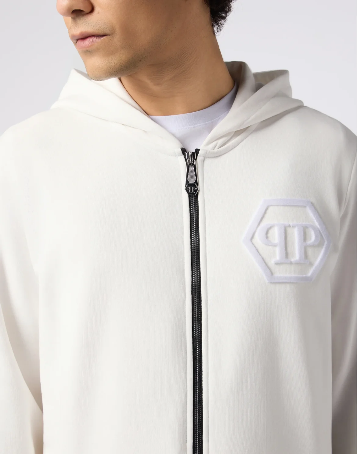 Zip Hoodie Hexagon, цвет: Бежевый
