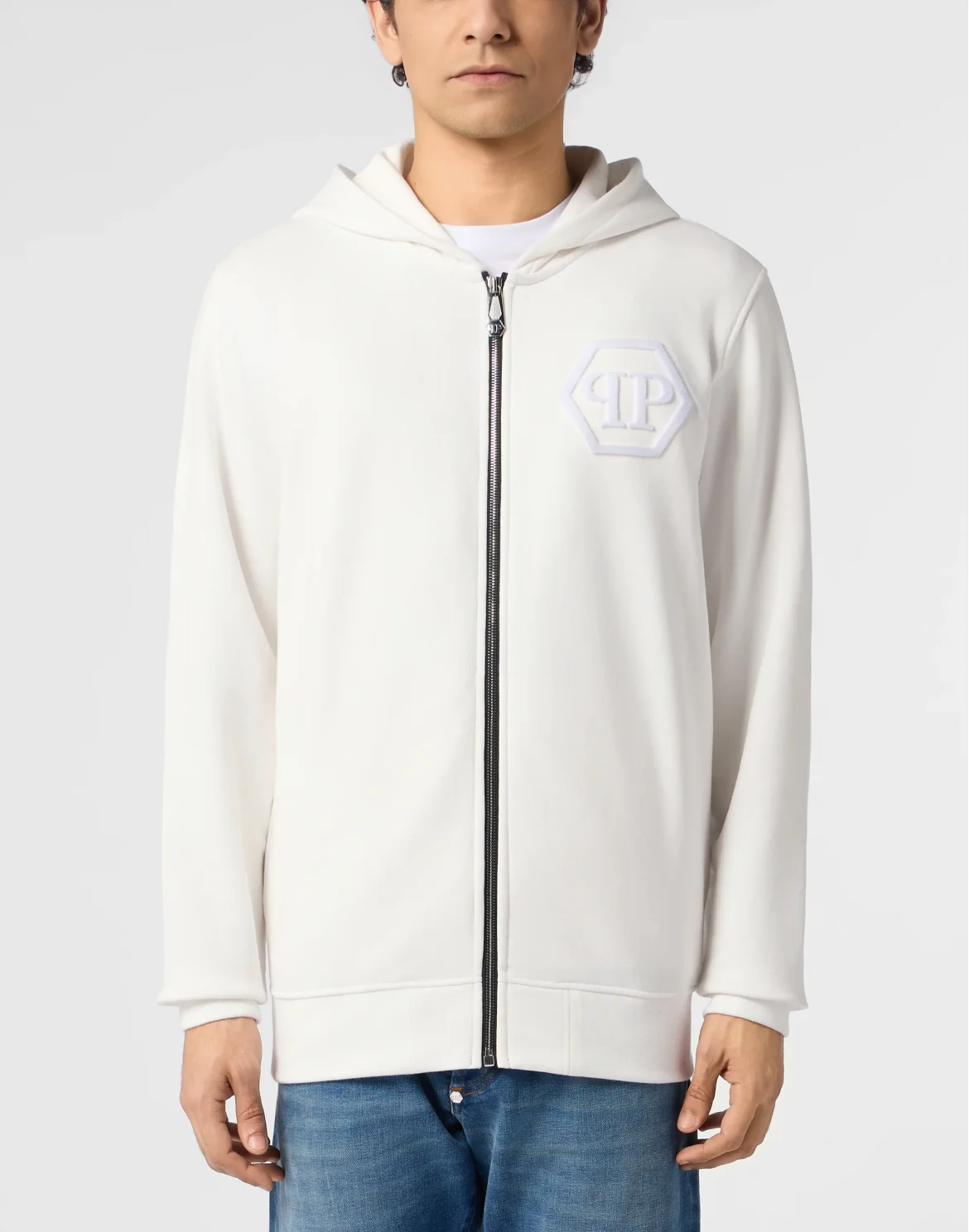 Zip Hoodie Hexagon, цвет: Бежевый