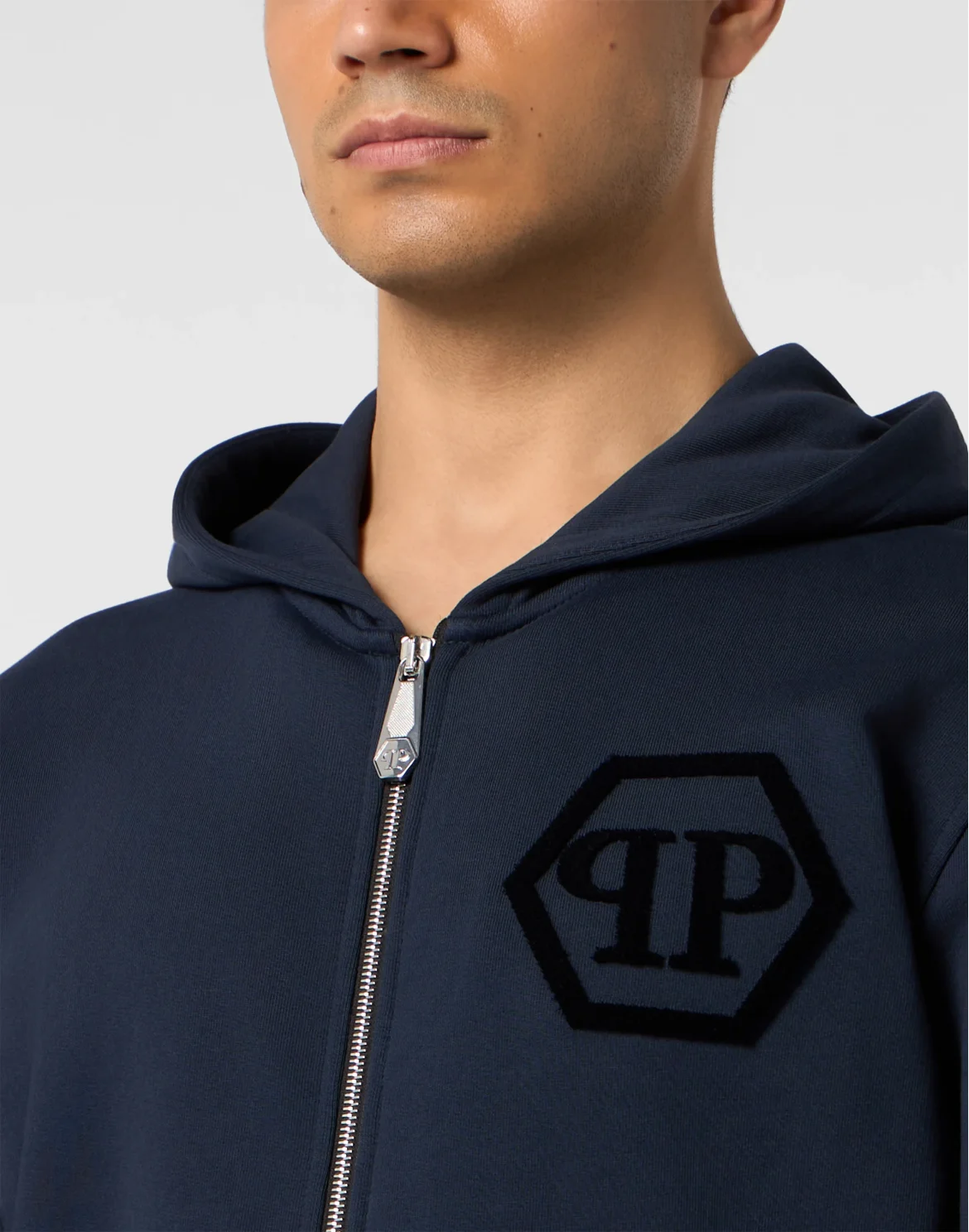 Zip Hoodie Hexagon, цвет: Синий
