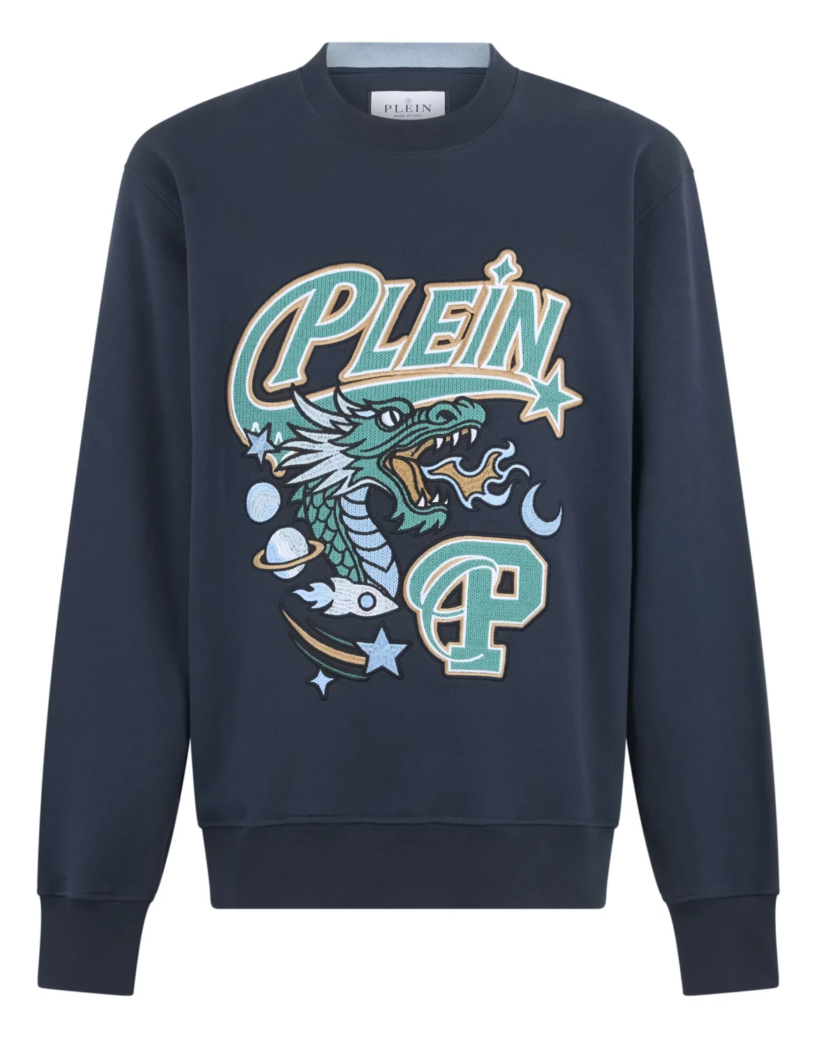 Round Neck Pullover Space Dragon, цвет: Синий