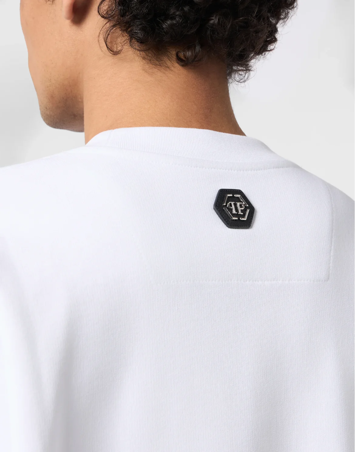 Round Neck Sweatshirt Logo, цвет: Белый