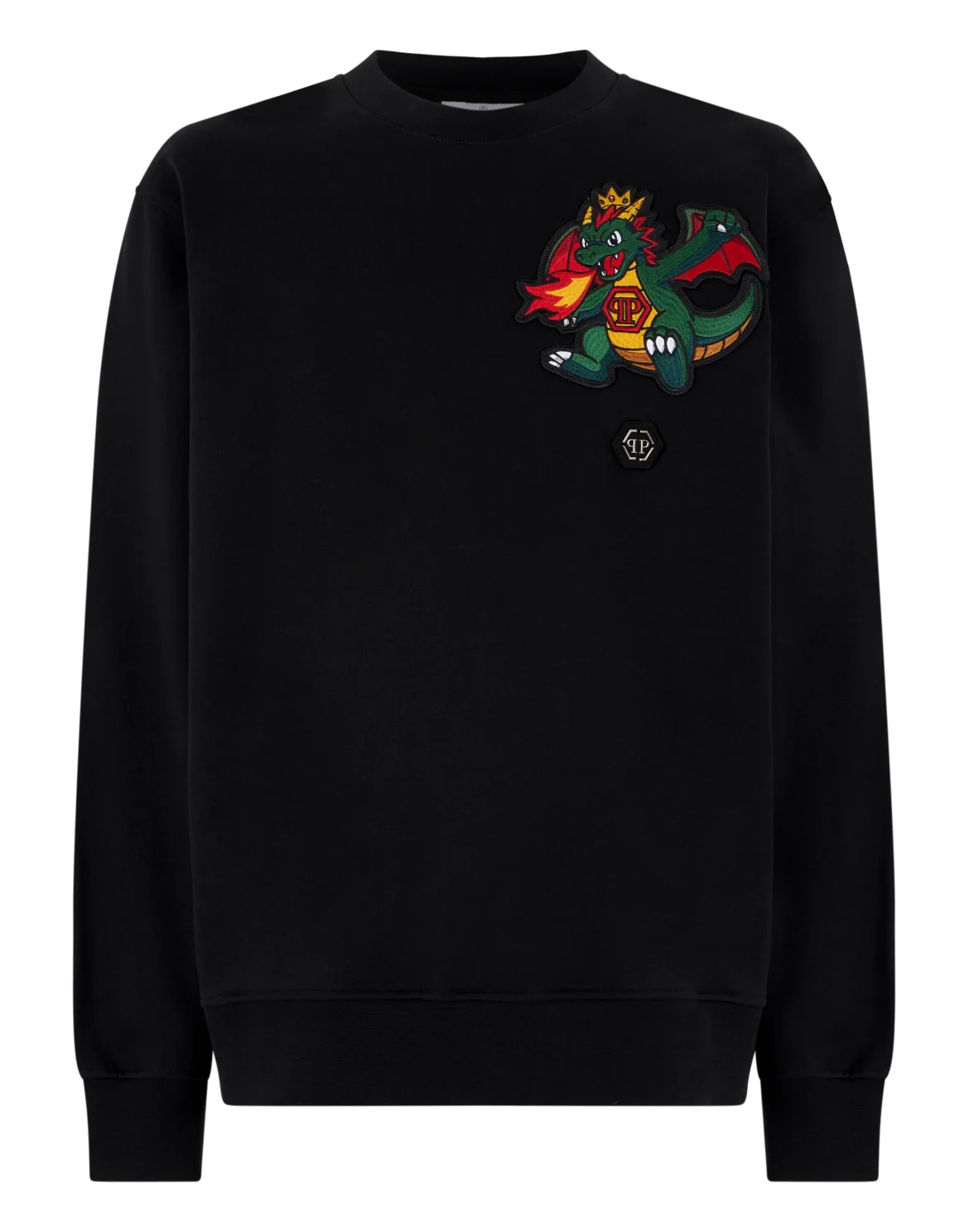 Fleece Sweatshirt Chest Dragon, цвет: Черный