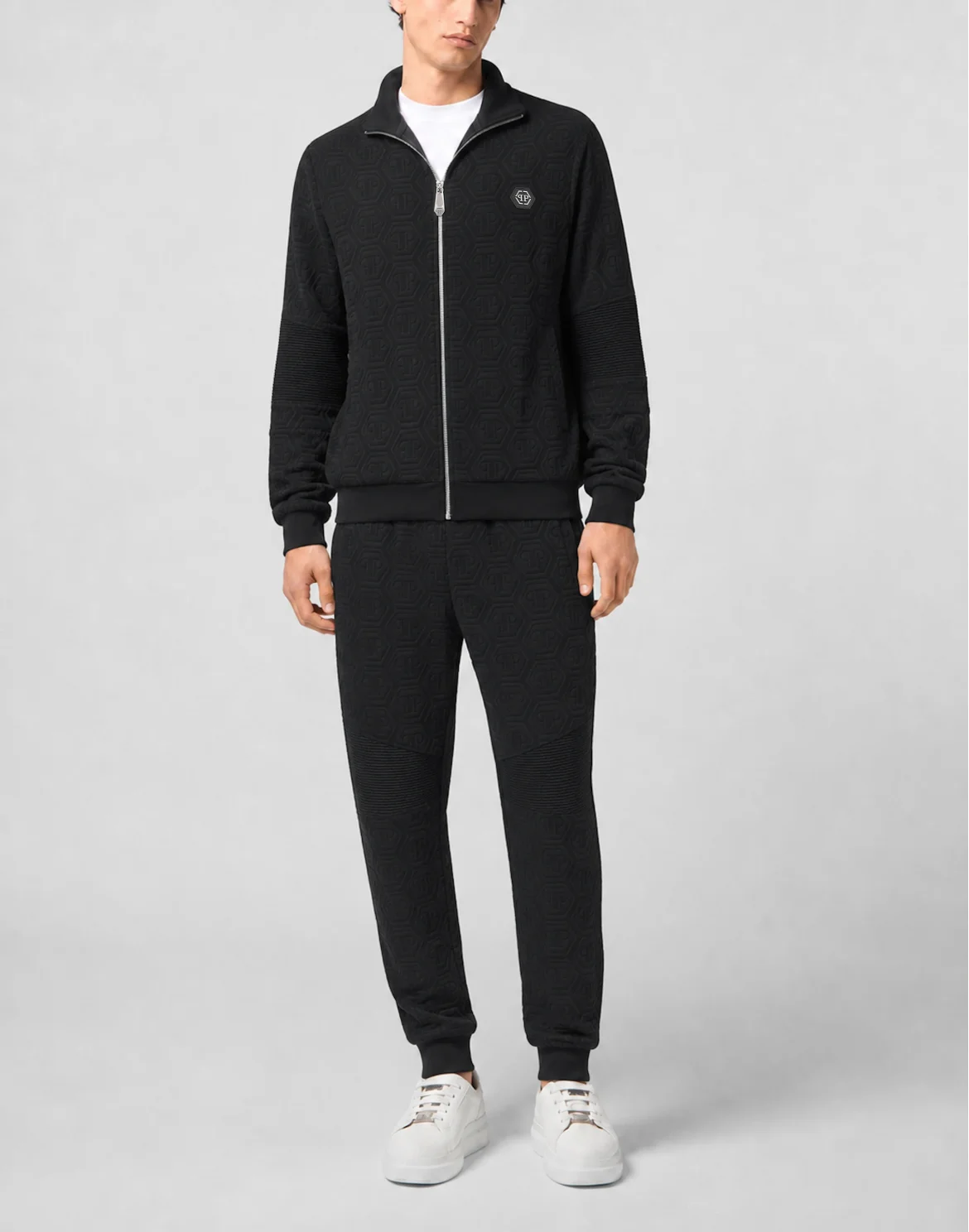 Padded Biker Joggers Monogram, цвет: Черный