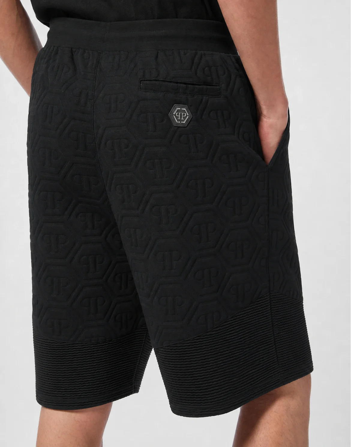 Padded Shorts Biker Monogram, цвет: Черный