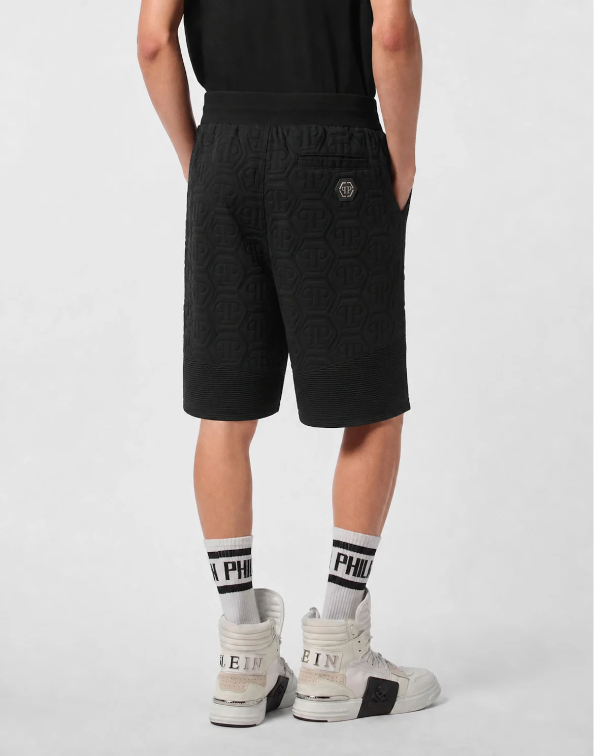 Padded Shorts Biker Monogram, цвет: Черный