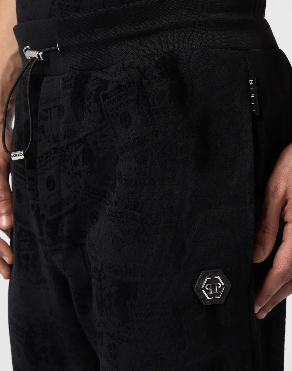 Jogging Pants All-Over Dollar Skull, цвет: Черный