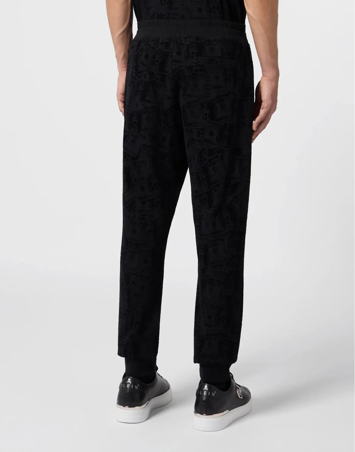 Jogging Pants All-Over Dollar Skull, цвет: Черный