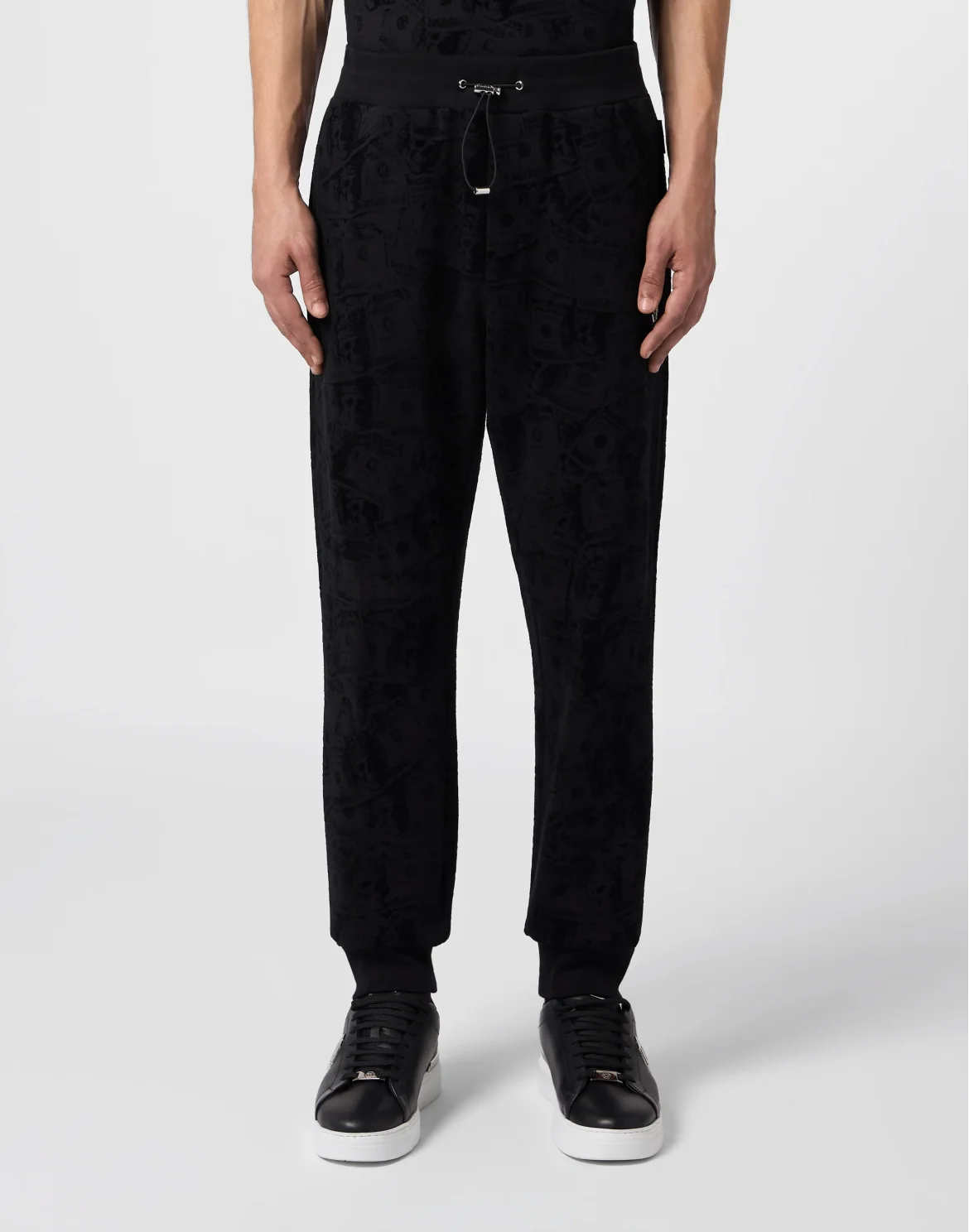 Jogging Pants All-Over Dollar Skull, цвет: Черный