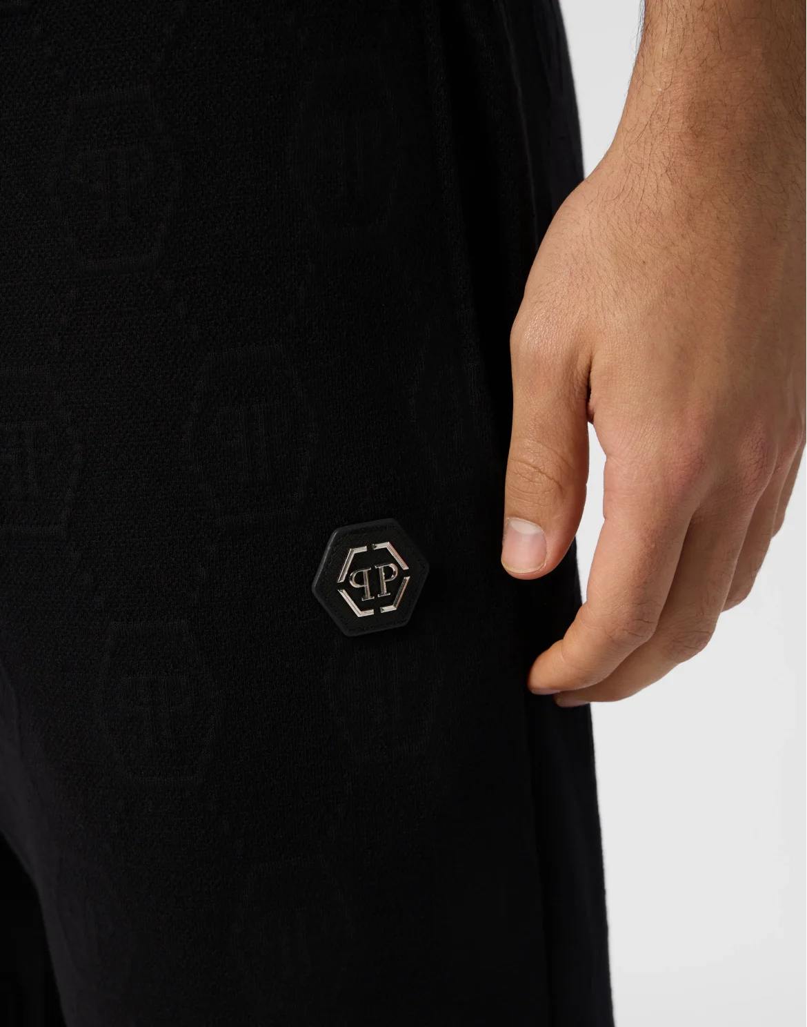 Jogging Pants Jacquard Monogram, цвет: Черный