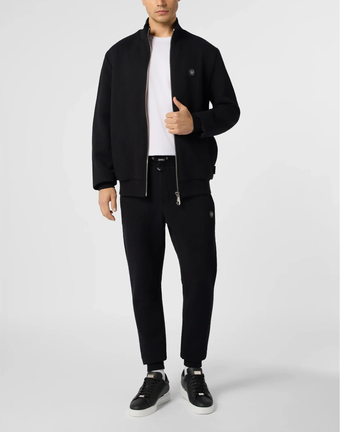 Jogging Pants Jacquard Monogram, цвет: Черный