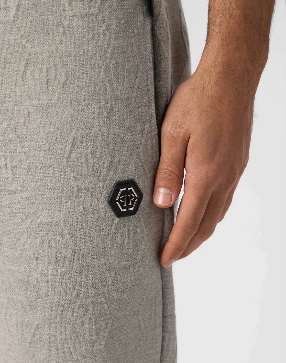 Jogging Pants Jacquard Monogram, цвет: Серый