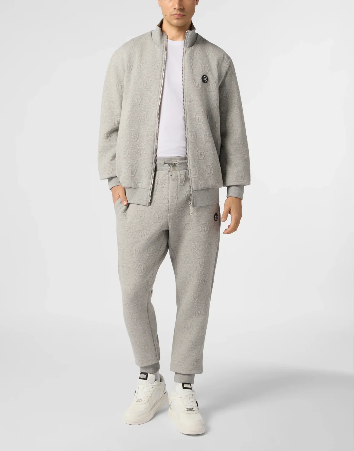 Jogging Pants Jacquard Monogram, цвет: Серый
