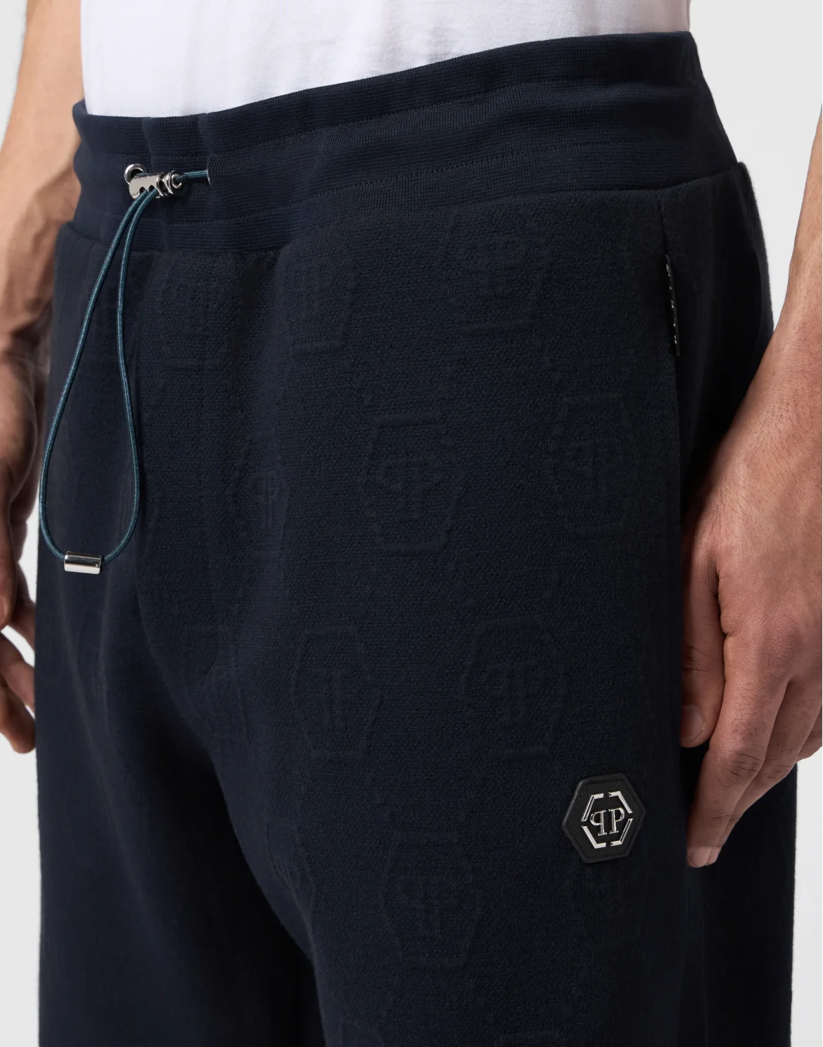 Jogging Pants Jacquard Monogram, цвет: Синий