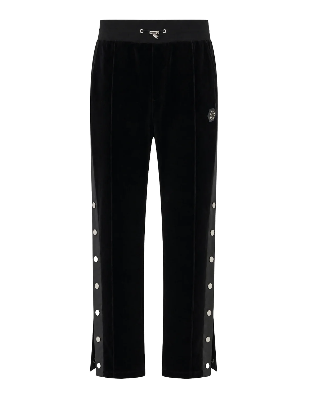 Chenille Tracksuit Pants Buttons, цвет: Черный