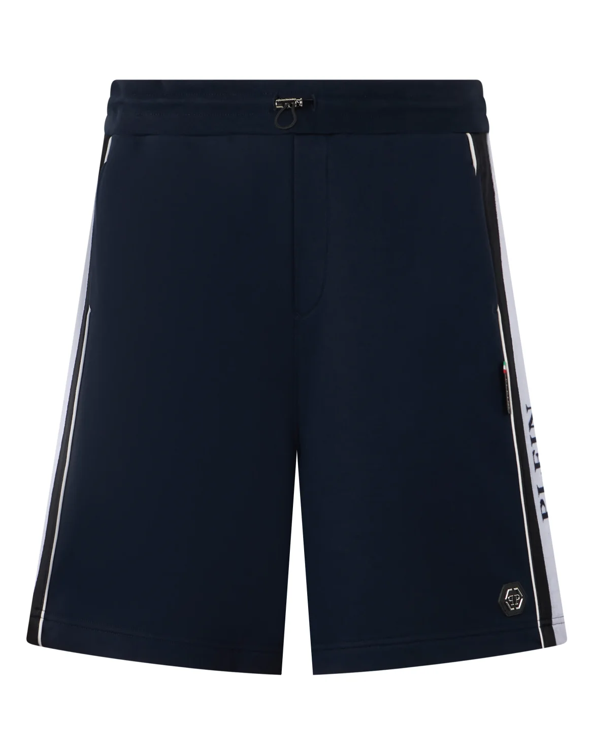 Fleece Shorts Logo Stripe, цвет: Синий