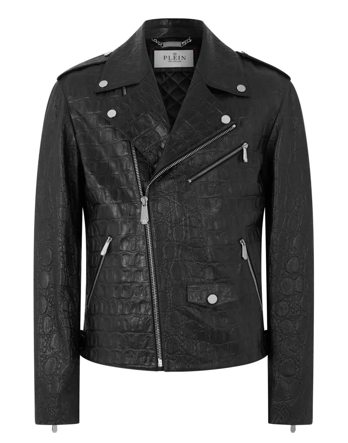 Nappa Leather Biker Jacket Cocco, цвет: Черный
