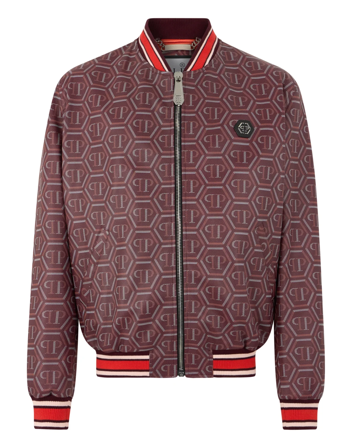 Leather Bomber Monogram, цвет: Красный