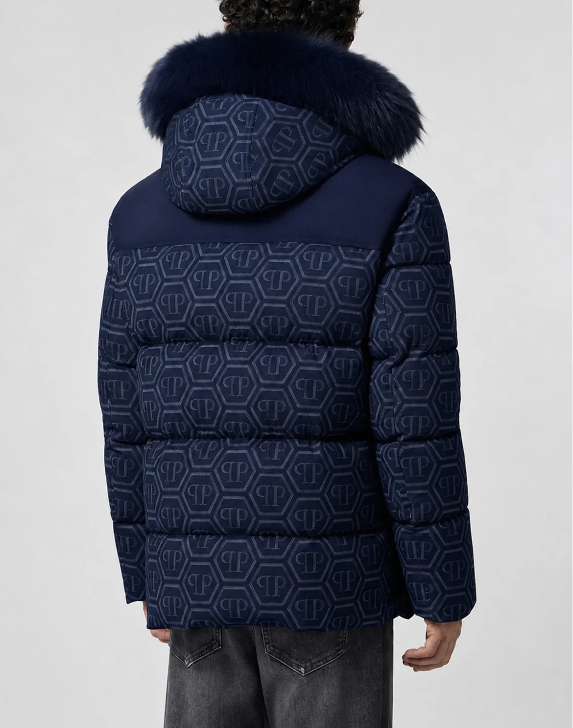 Nylon Parka Jacket Monogram, цвет: Синий