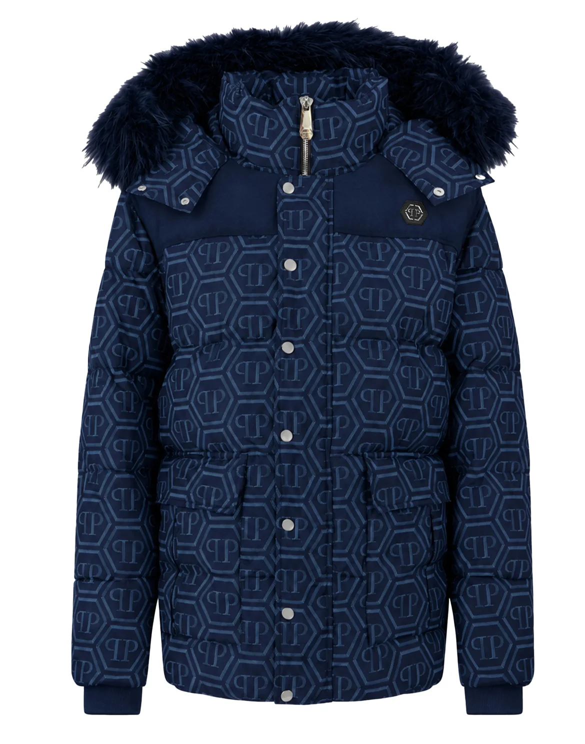 Nylon Parka Jacket Monogram, цвет: Синий
