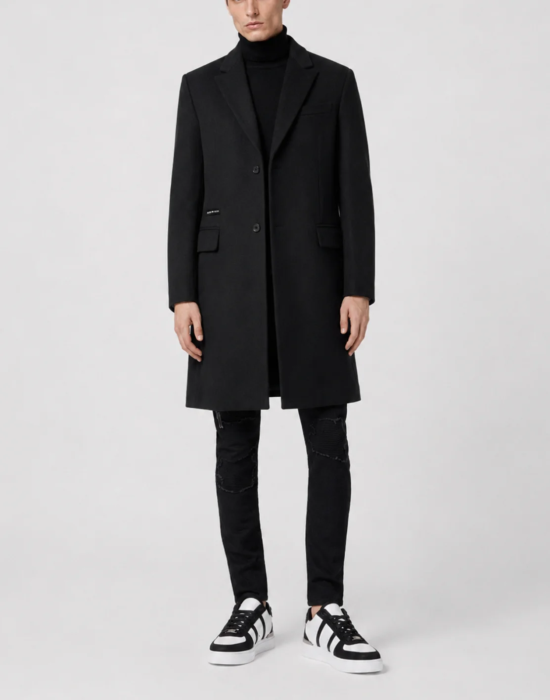 Wool Coat Baroque Skull, цвет: Черный