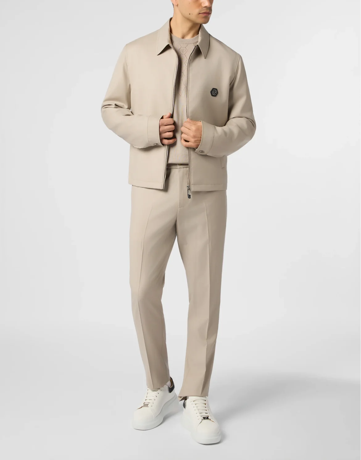 Zipped Blouson, цвет: Бежевый